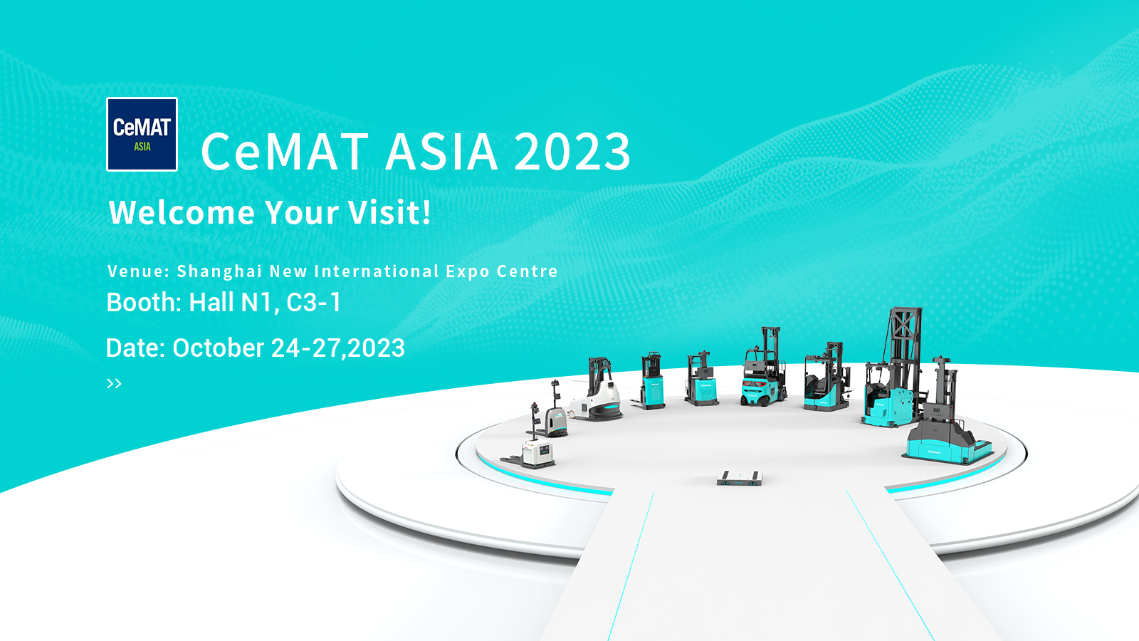 Multiway Robotics bereit, fortschrittliche unbemannte Gabelstaplerlösungen auf der CeMAT ASIA 2023 vorzustellen