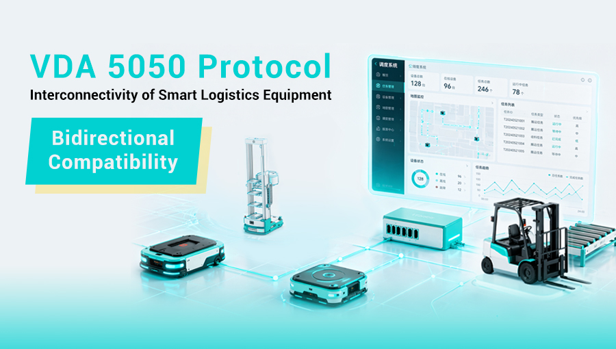 Nahtlose markenübergreifende AGV- und AMR-Zusammenarbeit durch die bidirektionale VDA5050-Integration von Multiway Robotics